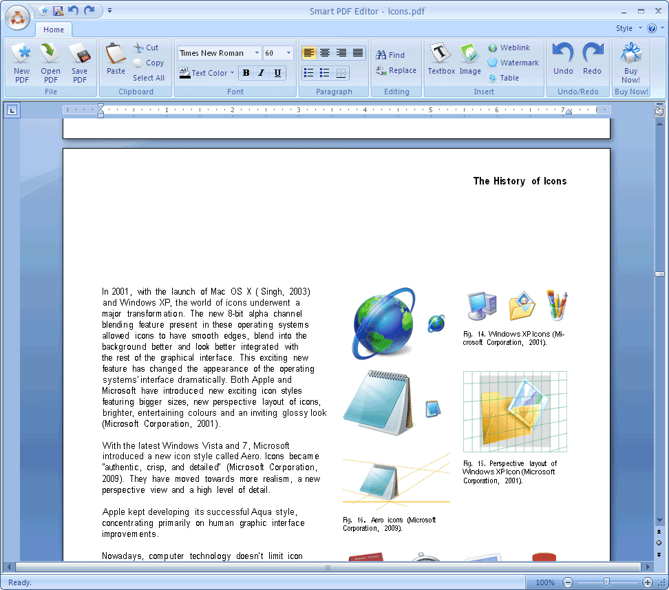Click to view Smart PDF Editor 6.10 screenshot